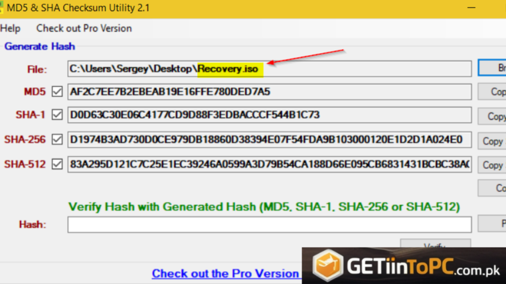 MD5 & Sha Checksum Utility Download Free