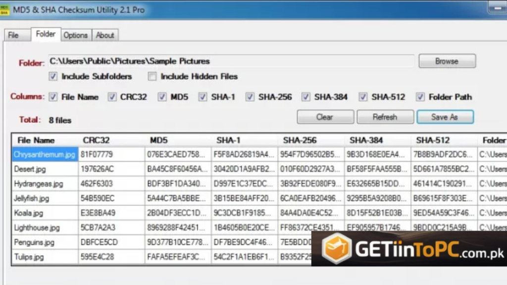 MD5 & Sha Checksum Utility Download Free