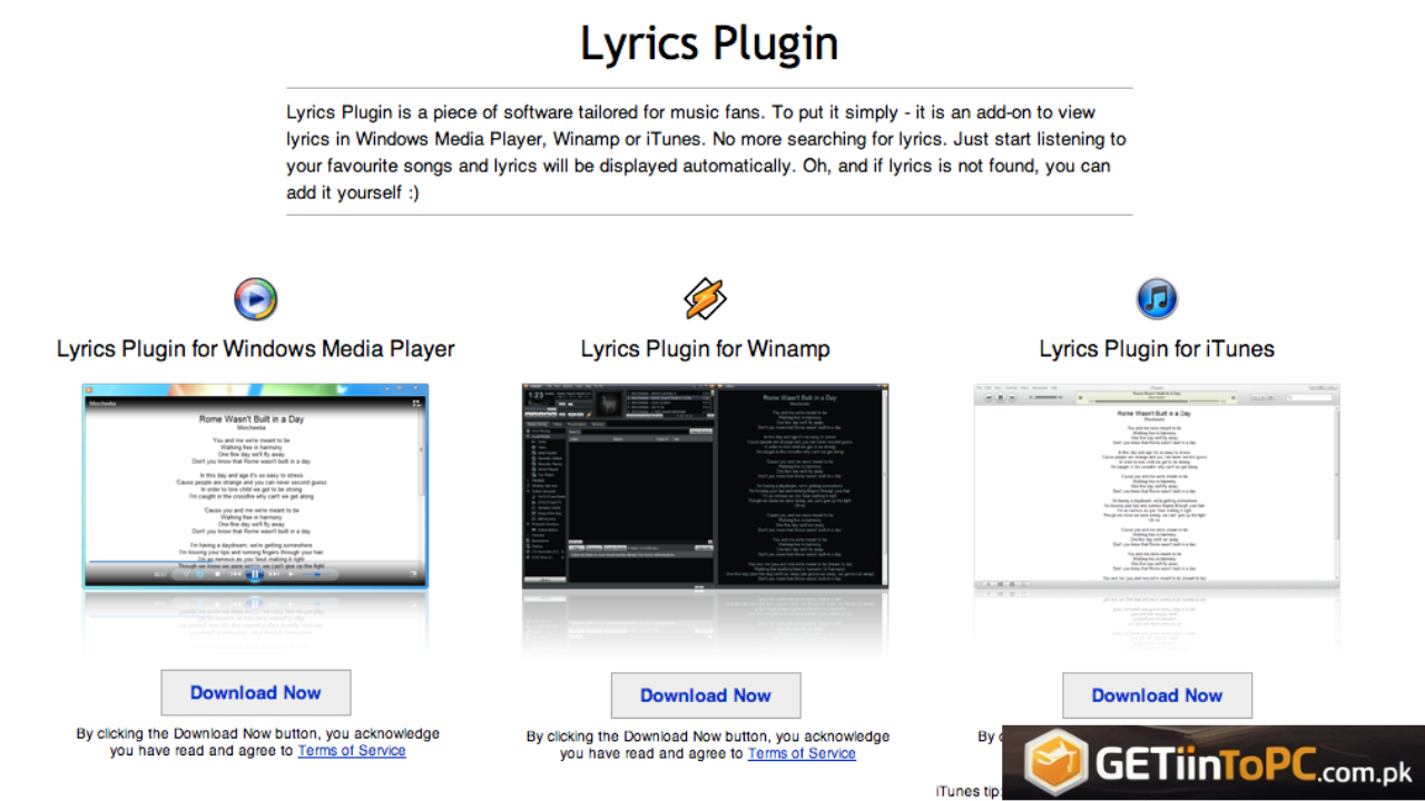 Lyrics Plugin For ITunes Download Free