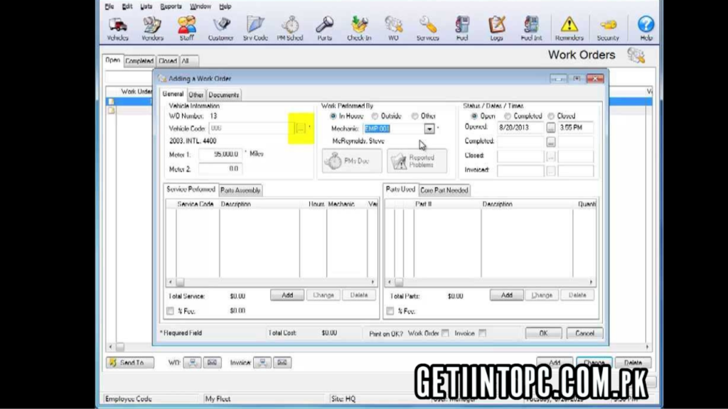 Work order software free download