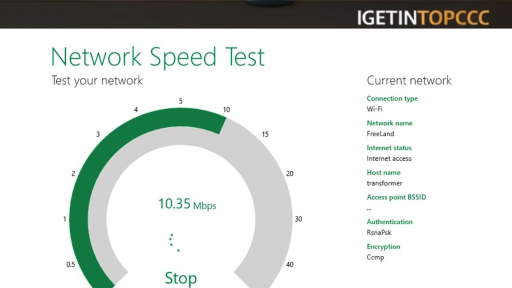 Network Speed Test Download Free